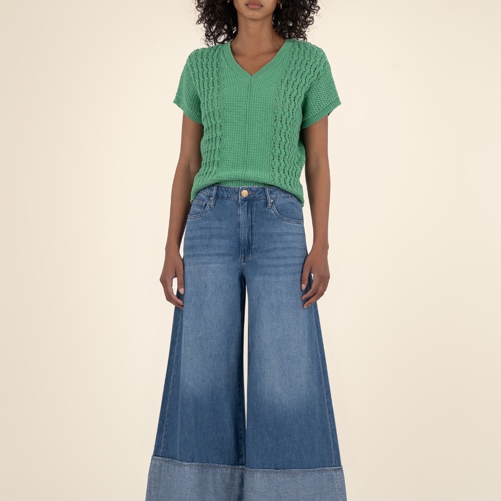 Kut from the Kloth Tilda Knit Sweater Vest Size SMALLSMALL / Green